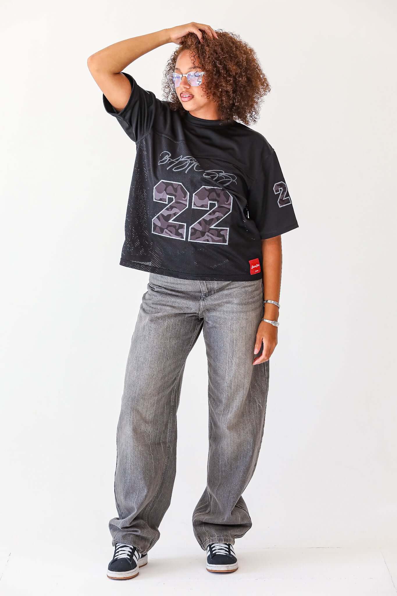 WMNS BLACK 22 CAMO JERSEY