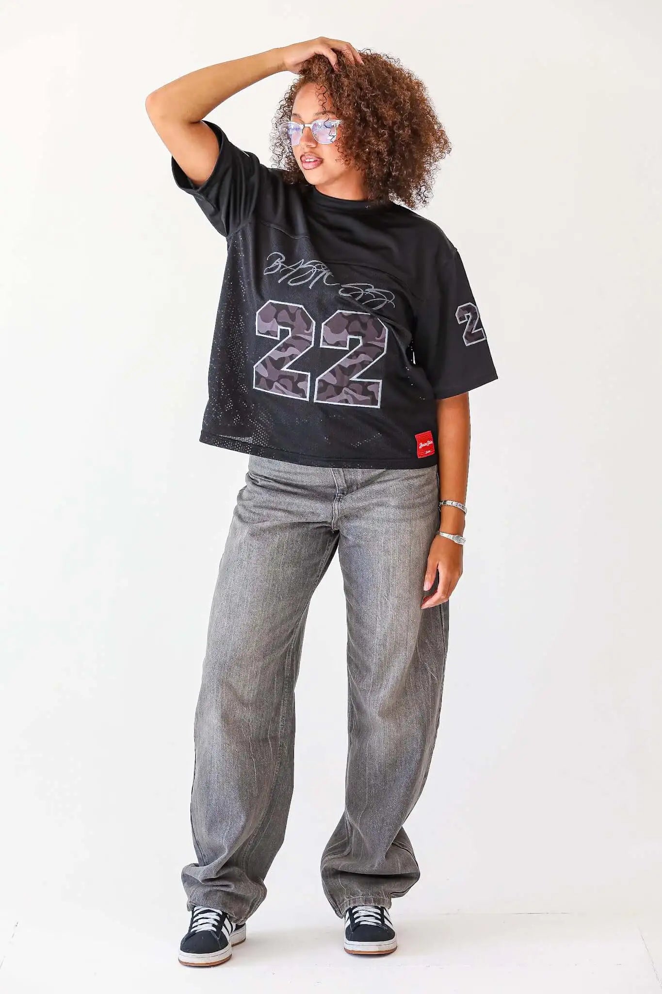 WMNS BLACK 22 CAMO JERSEY