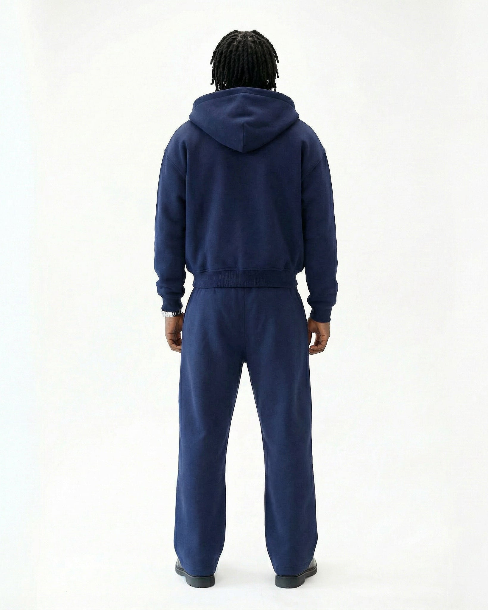 NAVY CLOUD ZIP-UP