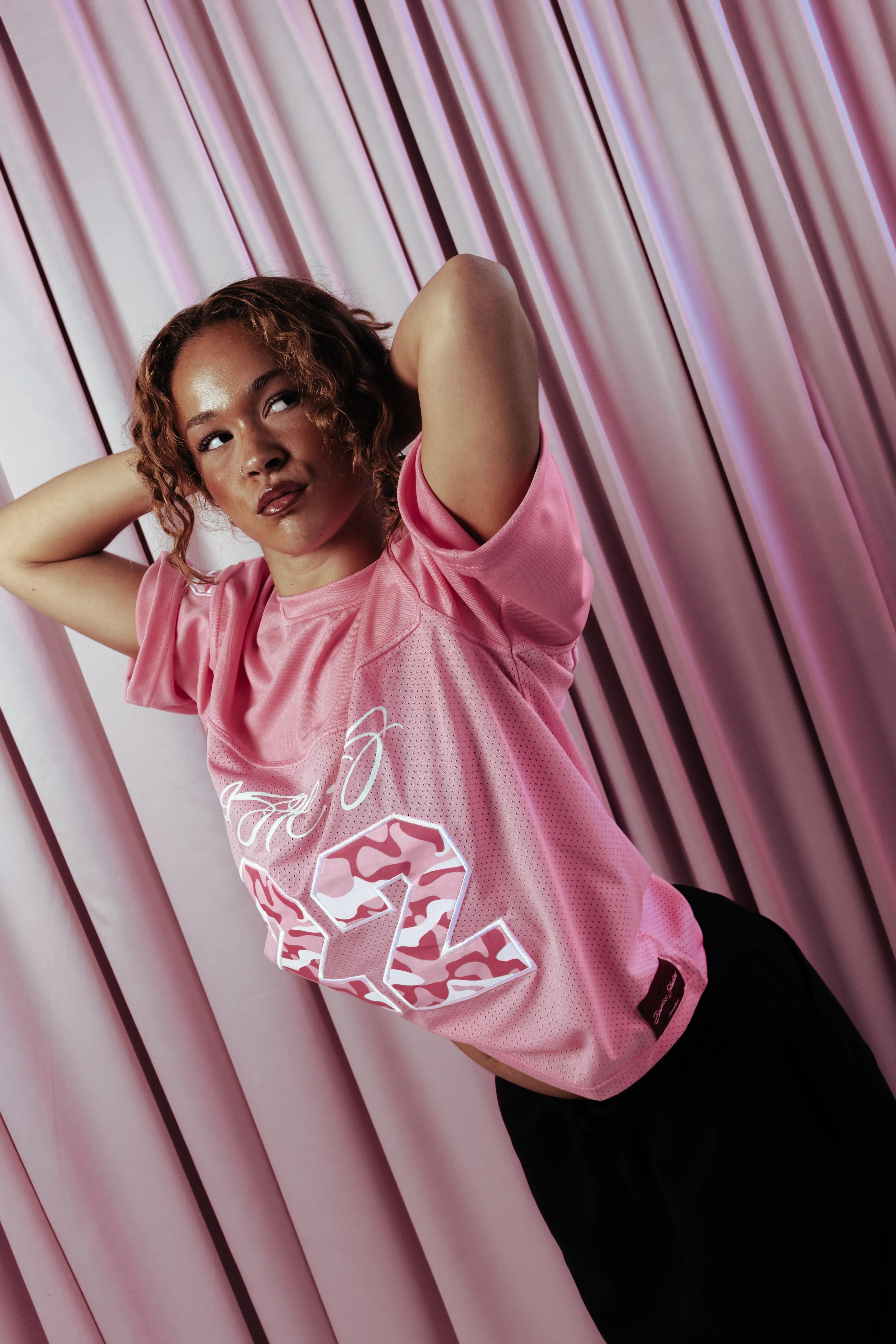 WMNS PINK 22 CAMO JERSEY