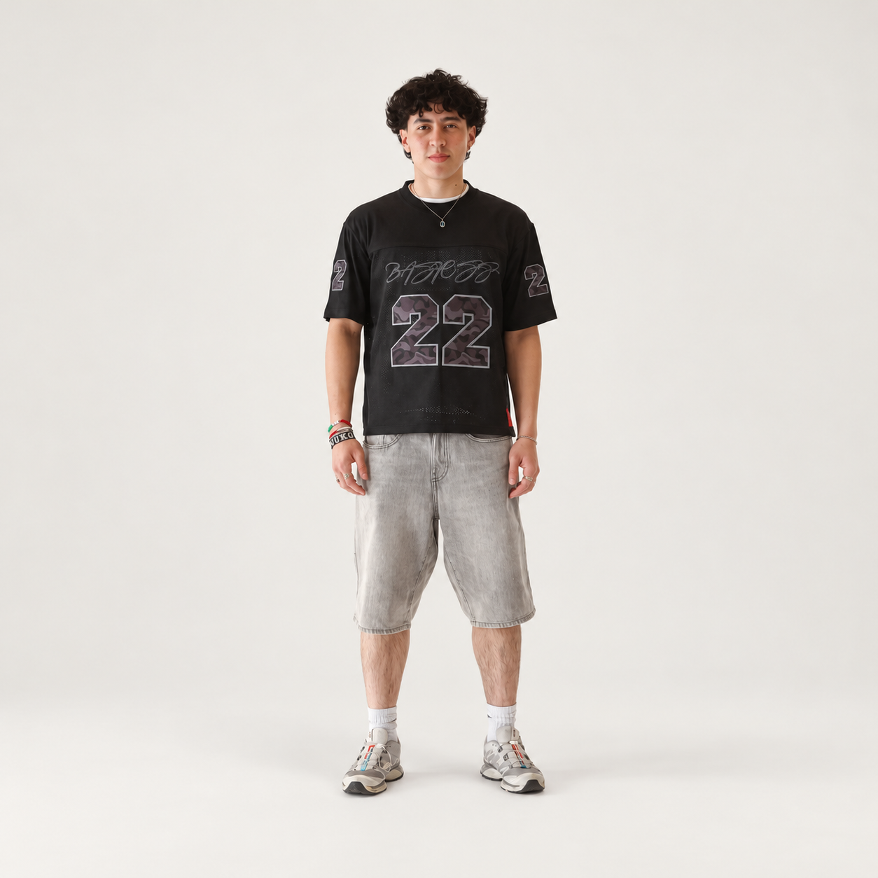 BLACK 22 CAMO JERSEY