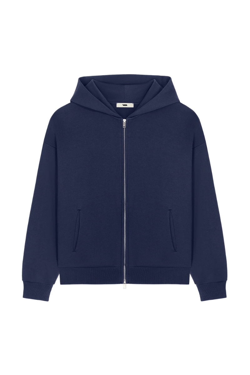 NAVY CLOUD ZIP-UP