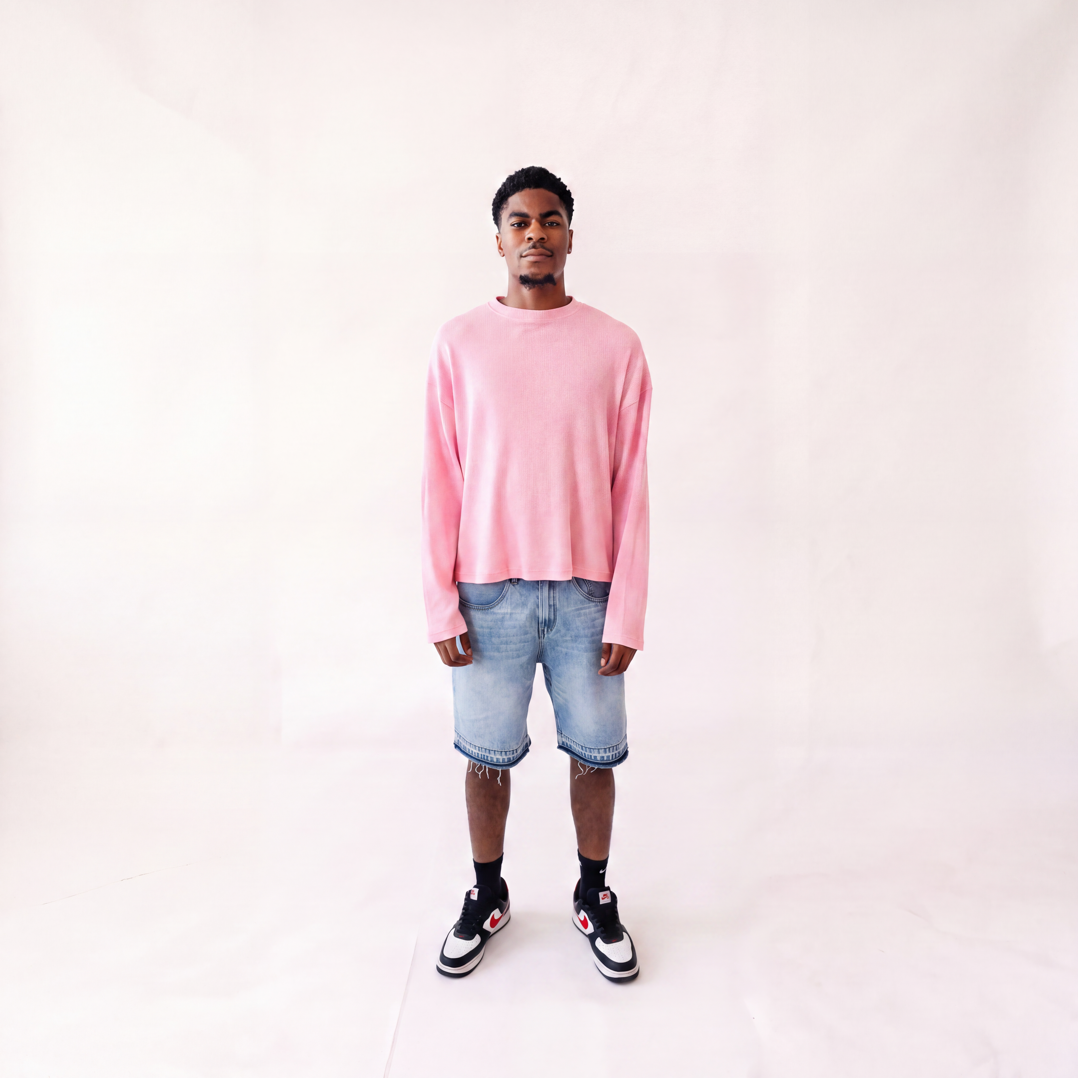 PINK WAFFLE LONGSLEEVE