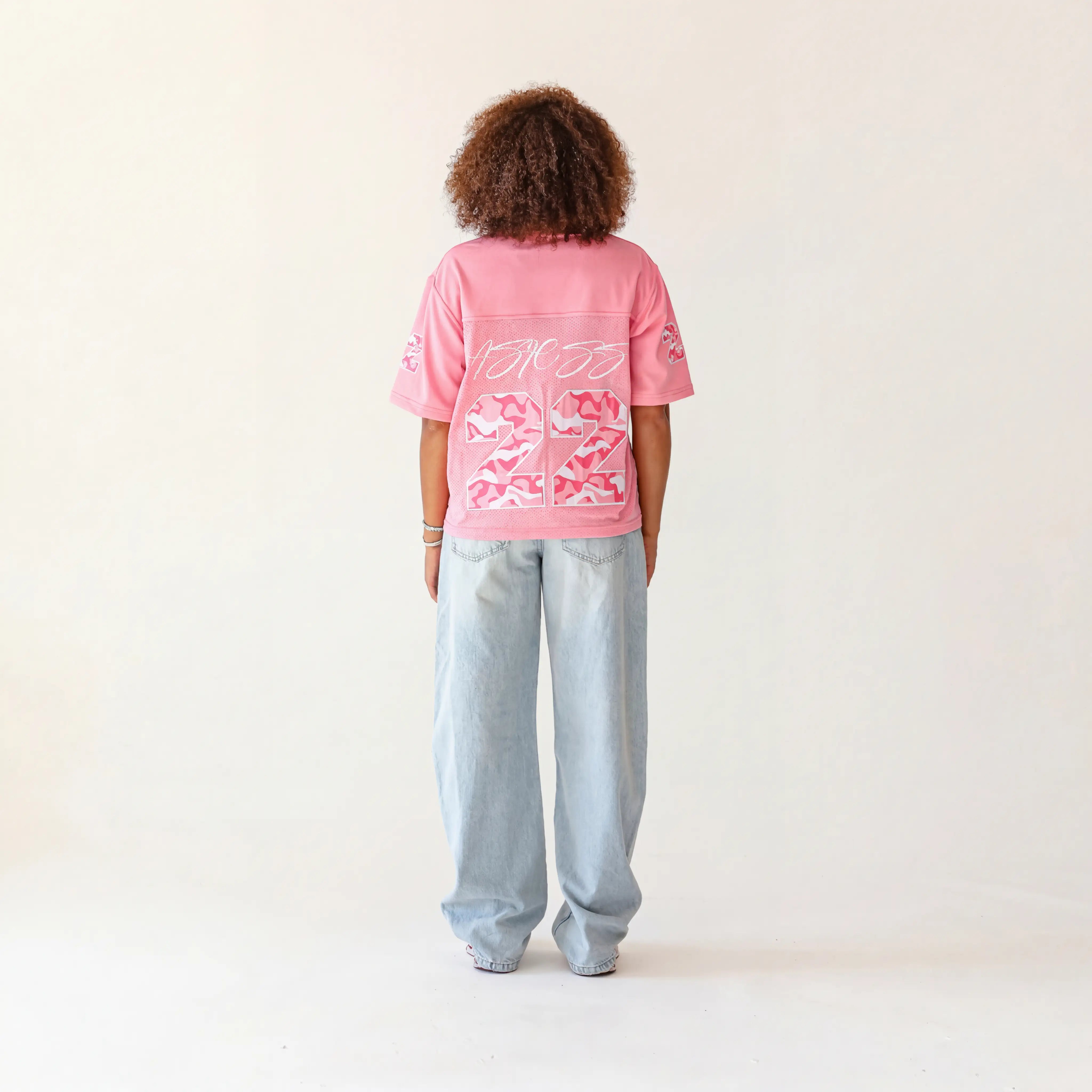 WMNS PINK 22 CAMO JERSEY