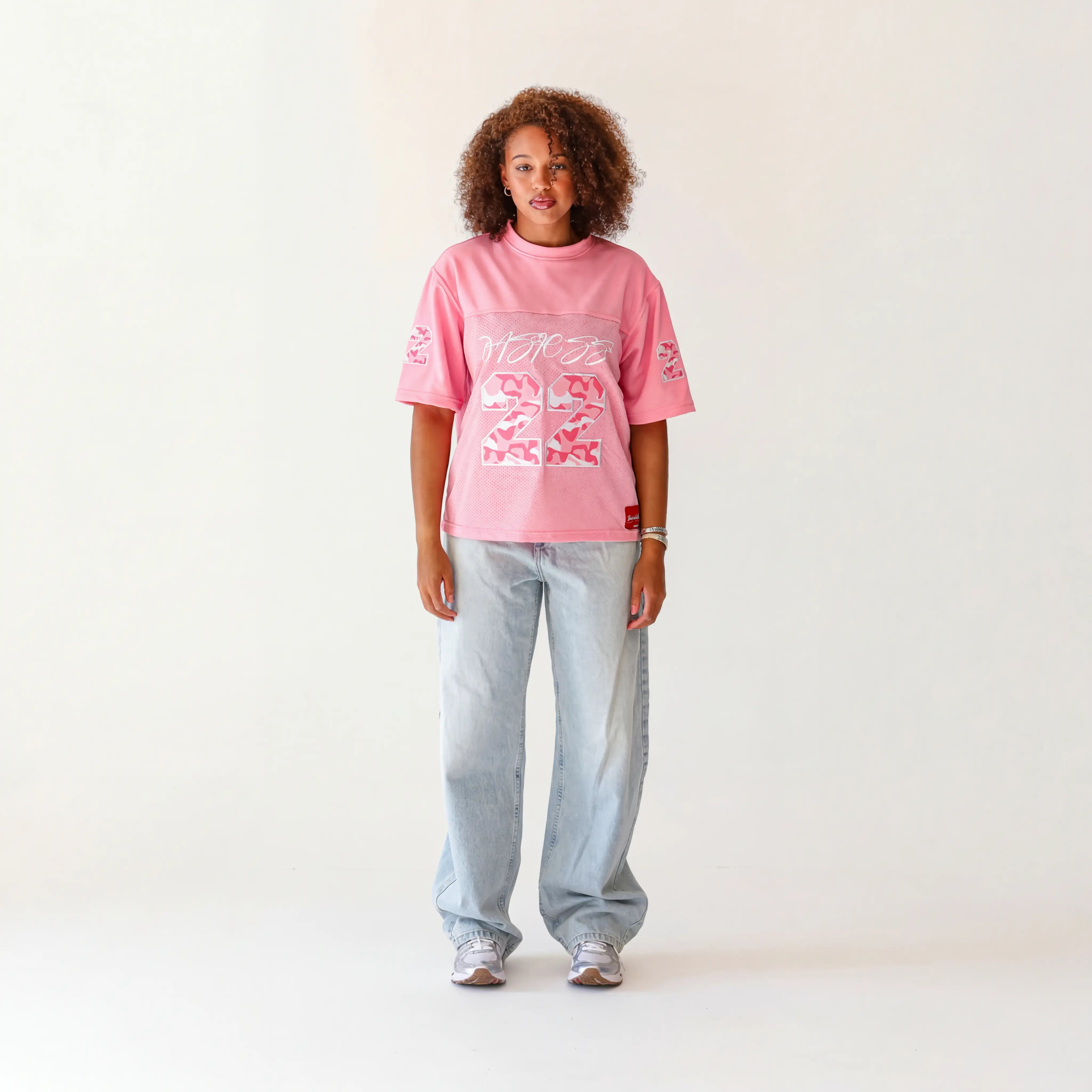 WMNS PINK 22 CAMO JERSEY
