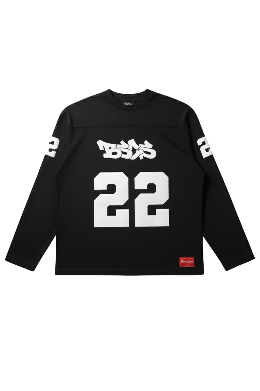BLACK 22 LONG SLEEVE JERSEY