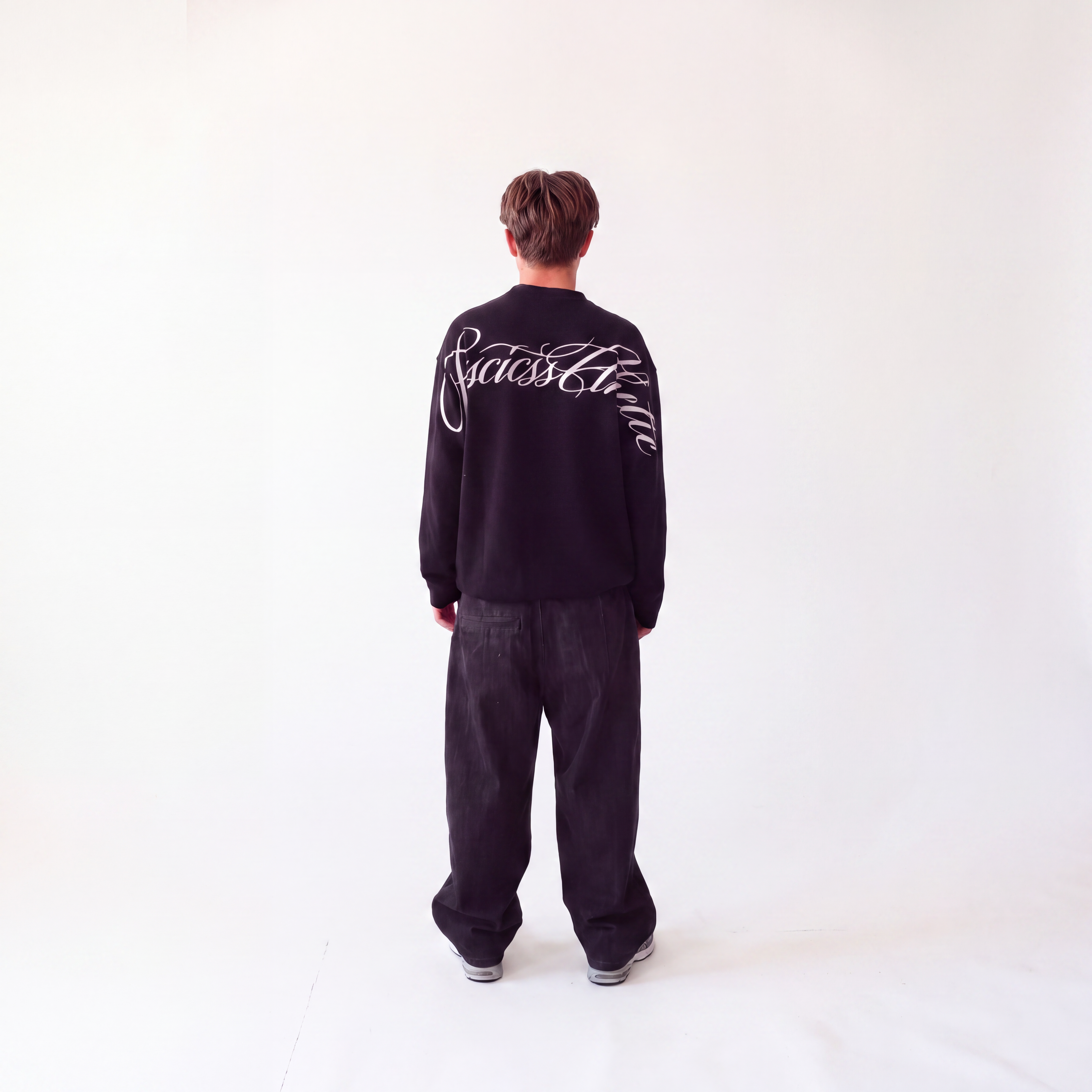 BLACK WAFFLE LONGSLEEVE