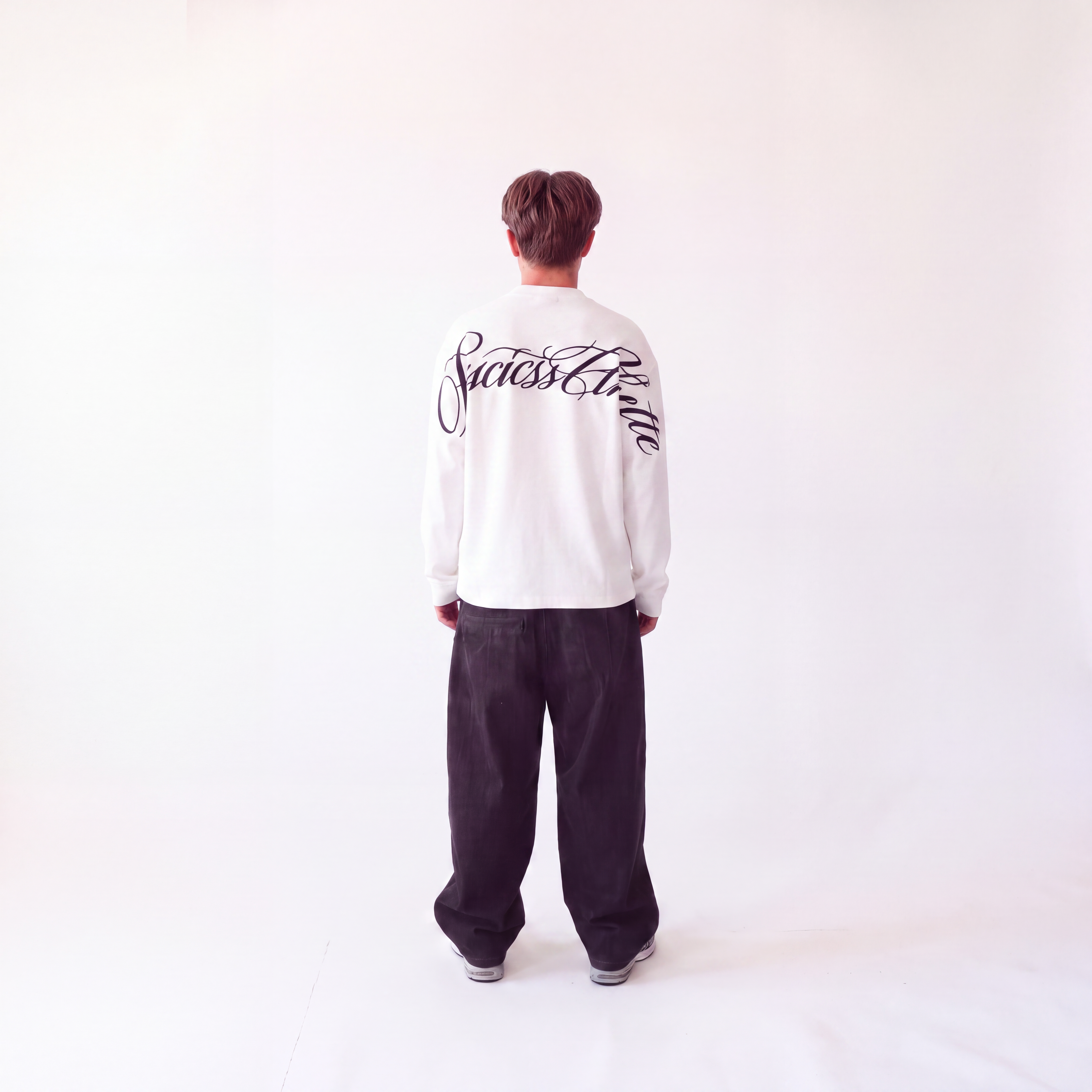 WHITE WAFFLE LONGSLEEVE
