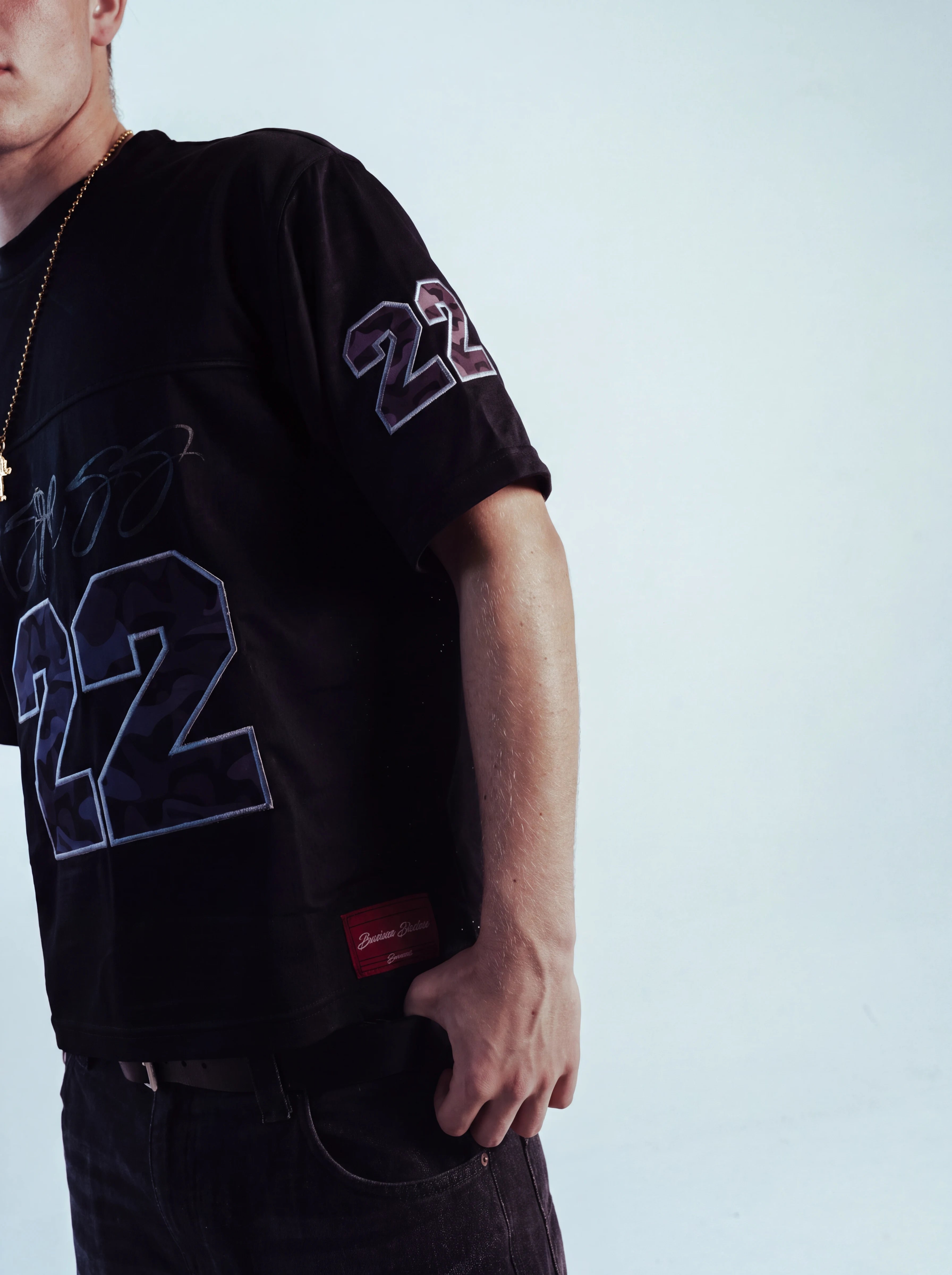 BLACK 22 CAMO JERSEY