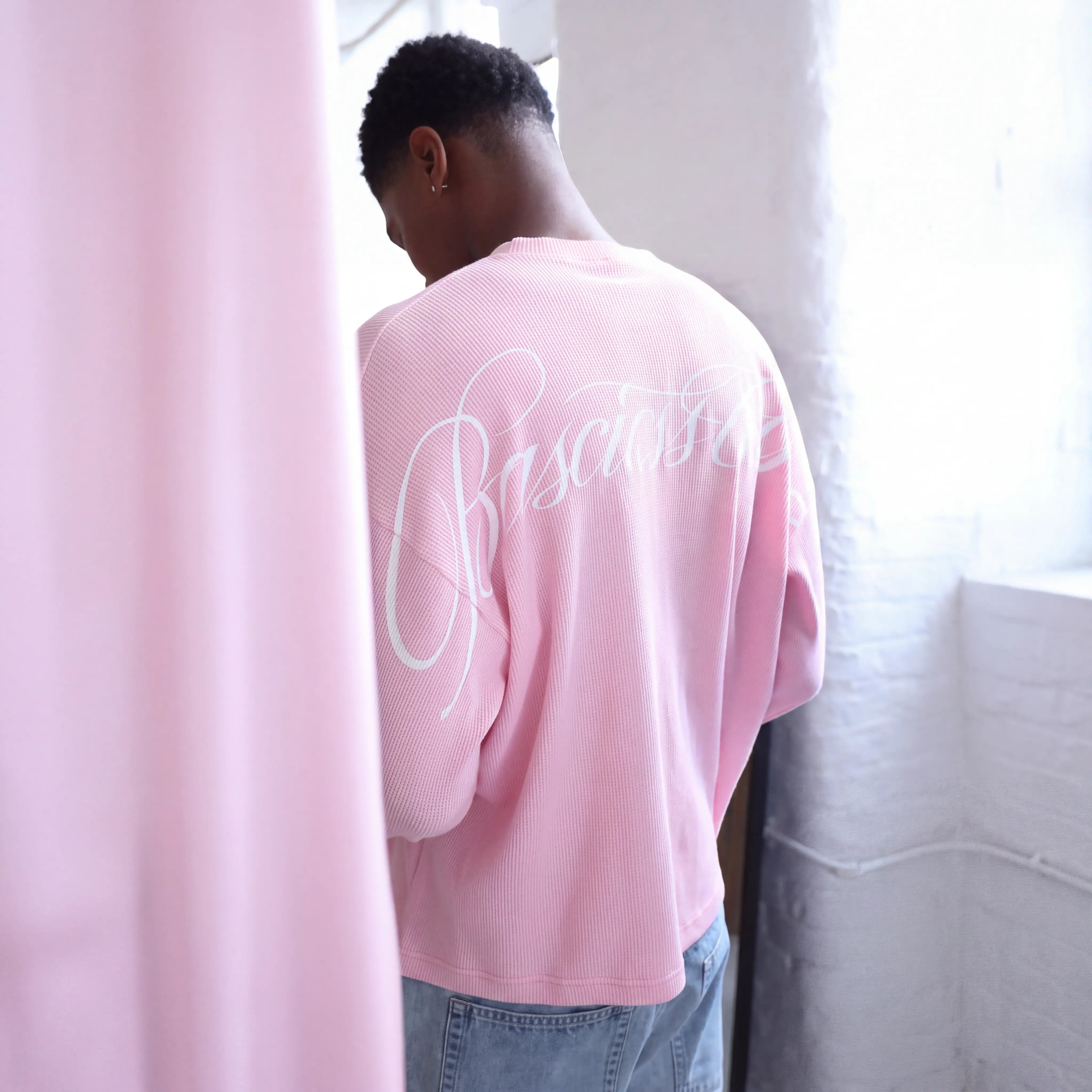 PINK WAFFLE LONGSLEEVE