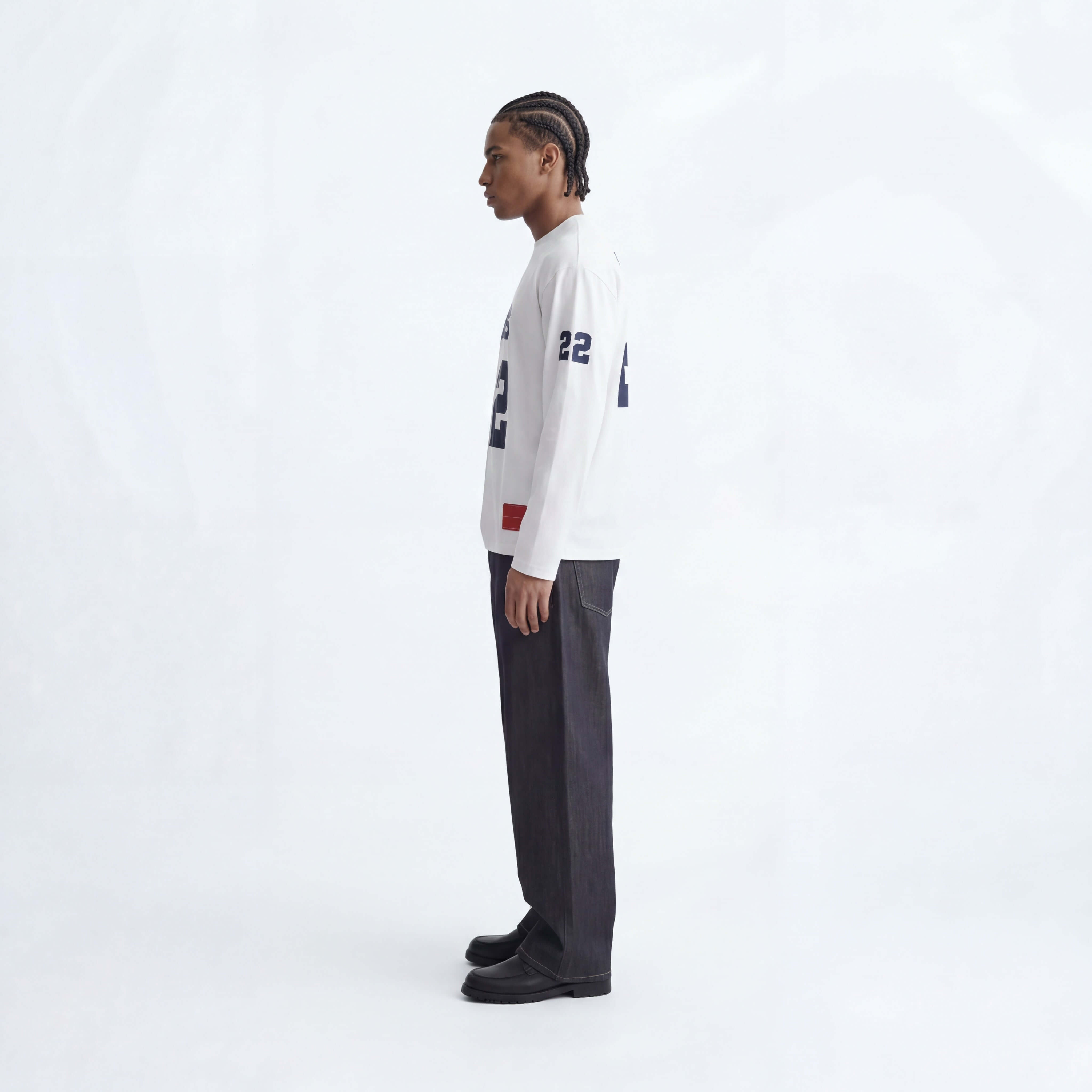 WHITE 22 LONG SLEEVE