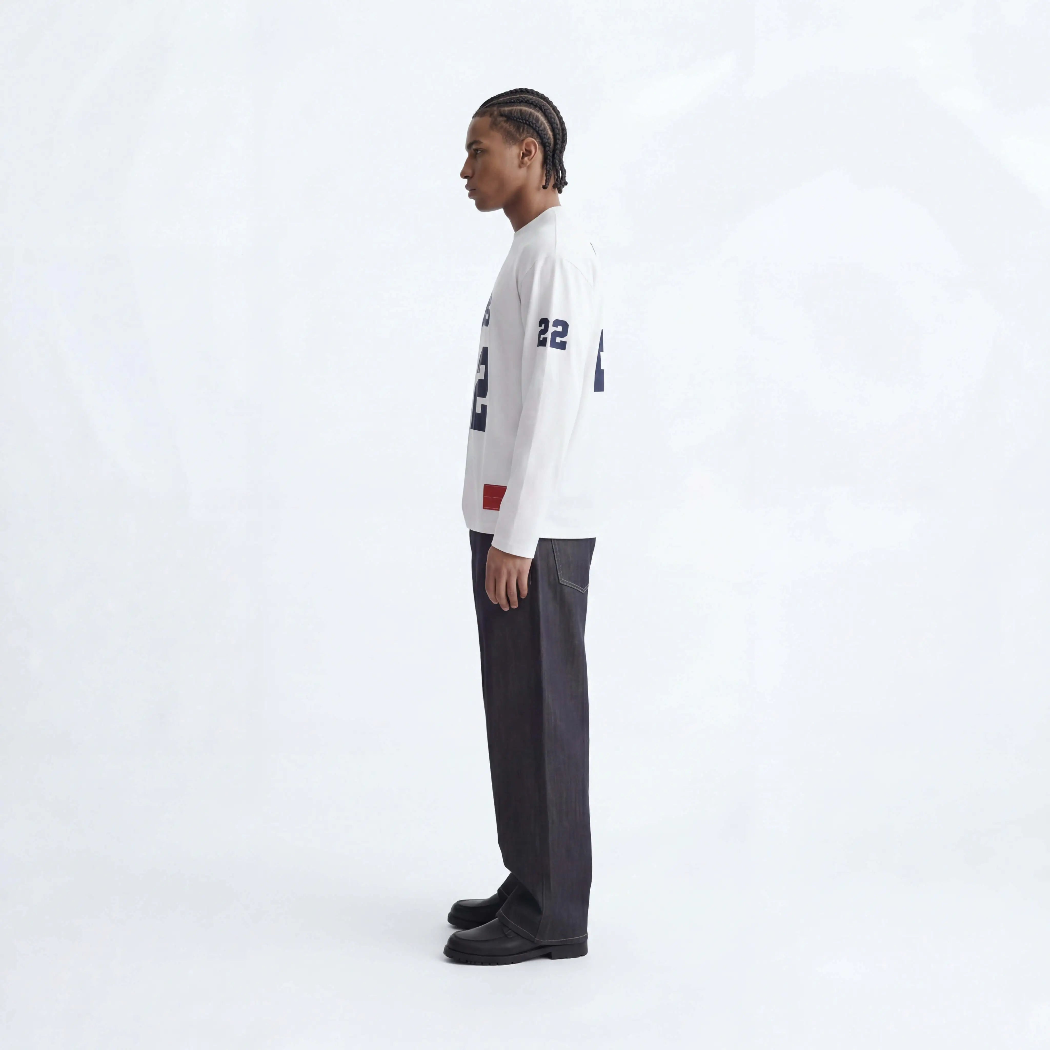 WHITE 22 LONG SLEEVE