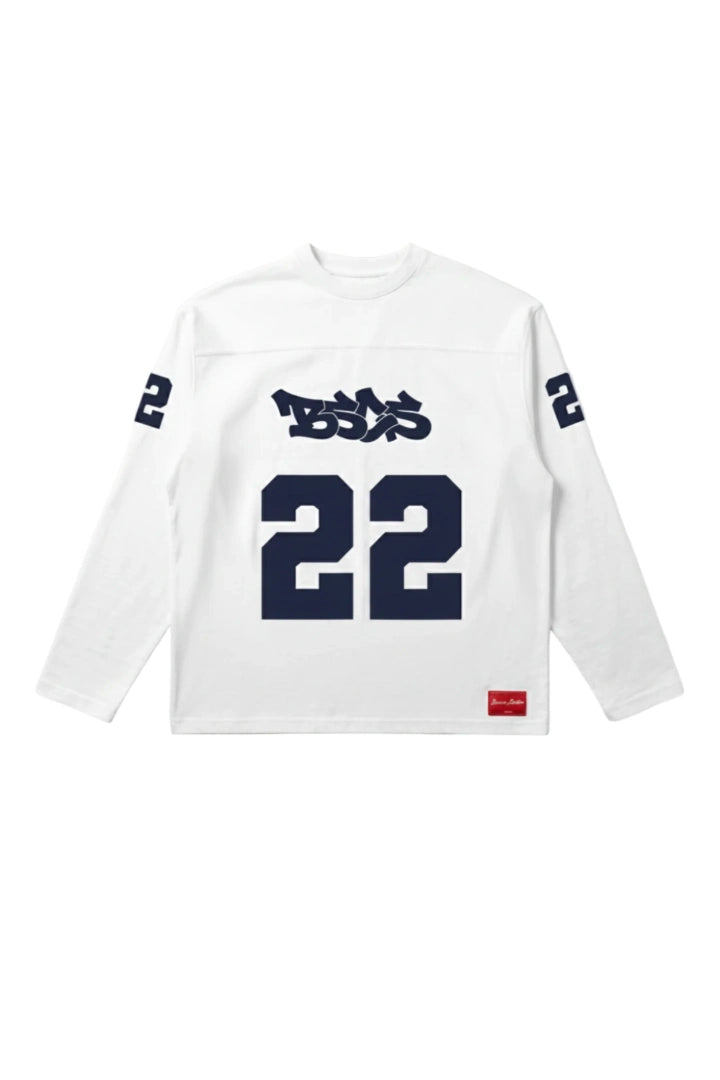 WHITE 22 LONG SLEEVE