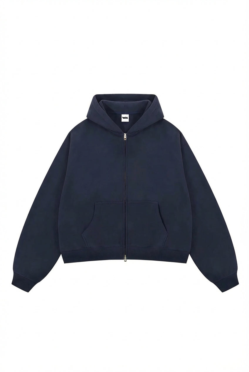 NAVY CLOUD ZIP-UP